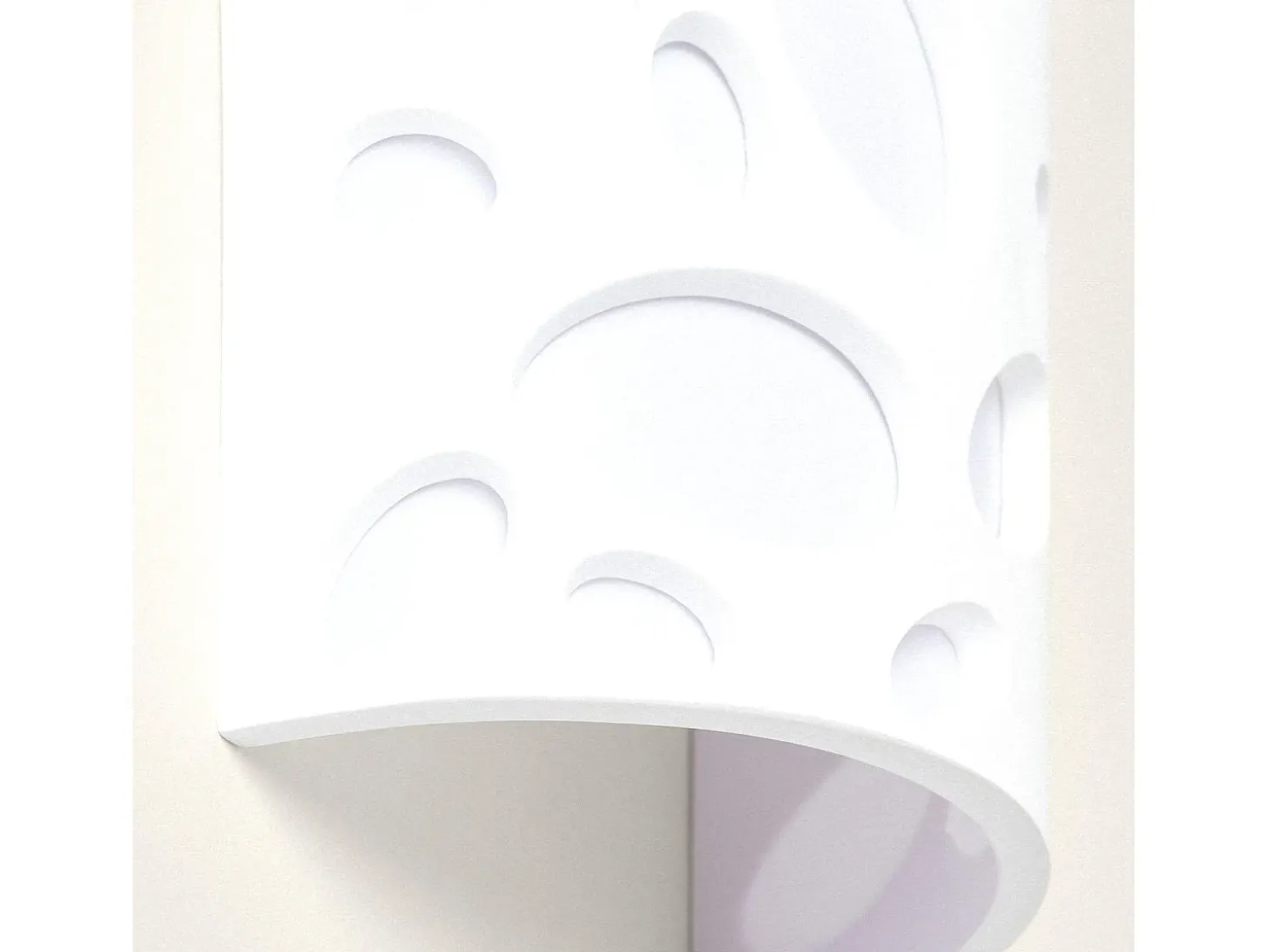 Aplique de Pared Yeso Hole Blanco
