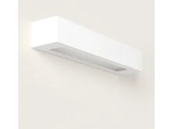 Aplique de Pared Yeso Ruvil L Blanco