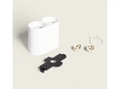 Aplique de Techo Circular Doble Traxim Blanco