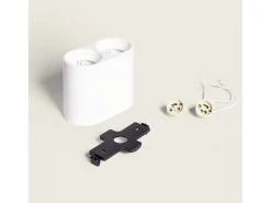 Aplique de Techo Circular Doble Traxim Blanco