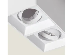 Aplique de Techo Cuadrado Doble Space Blanco