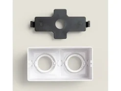 Aplique de Techo Cuadrado Doble Space Blanco