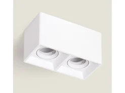 Aplique de Techo Cuadrado Doble Space Blanco