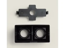 Aplique de Techo Cuadrado Doble Space Negro