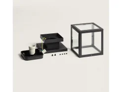 Aplique de Techo Exterior Acero Inoxidable Theia Negro
