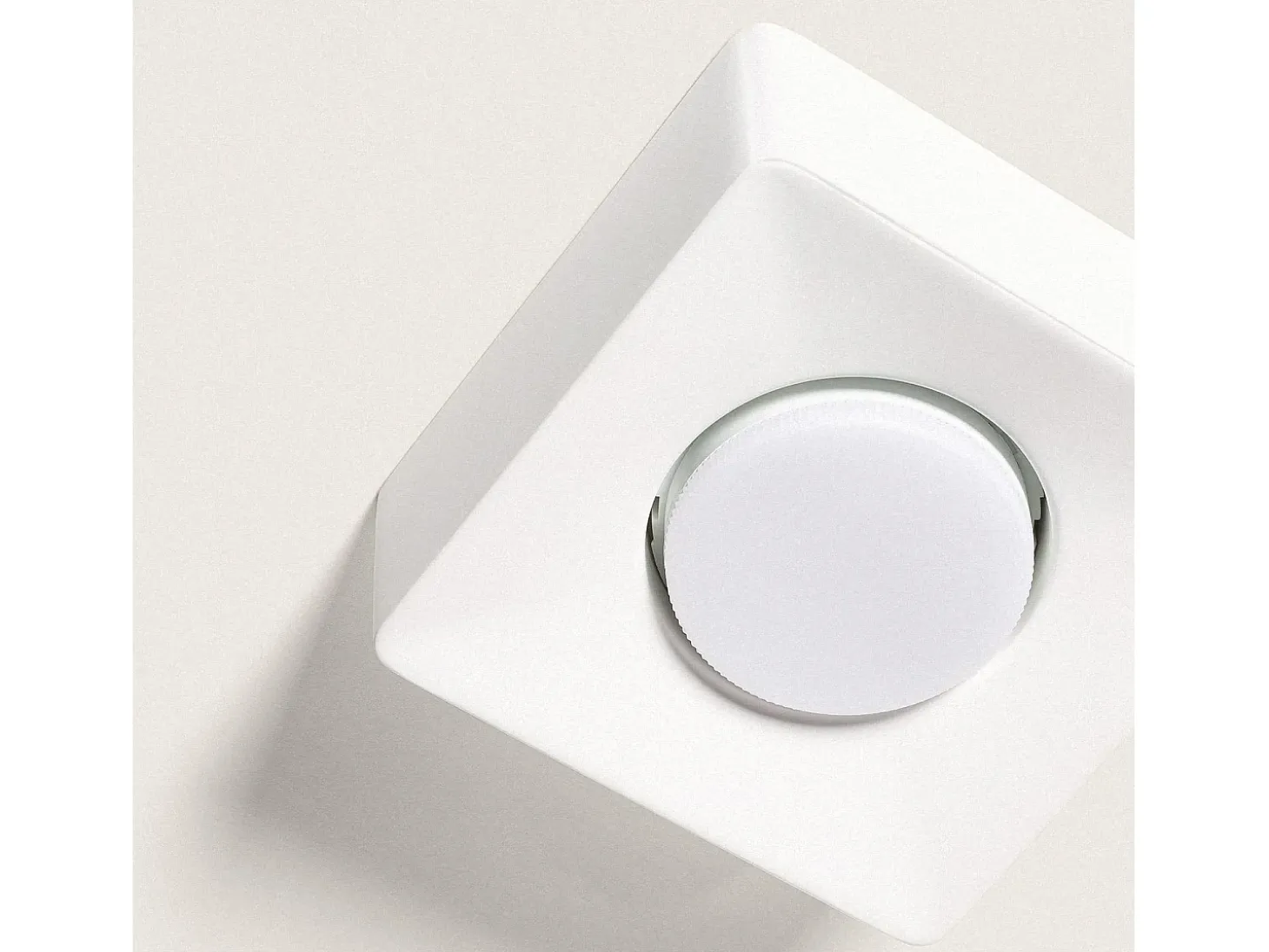 Aplique de Techo Yeso 1 Foco Quman Blanco