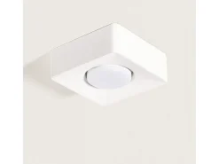 Aplique de Techo Yeso 1 Foco Quman Blanco