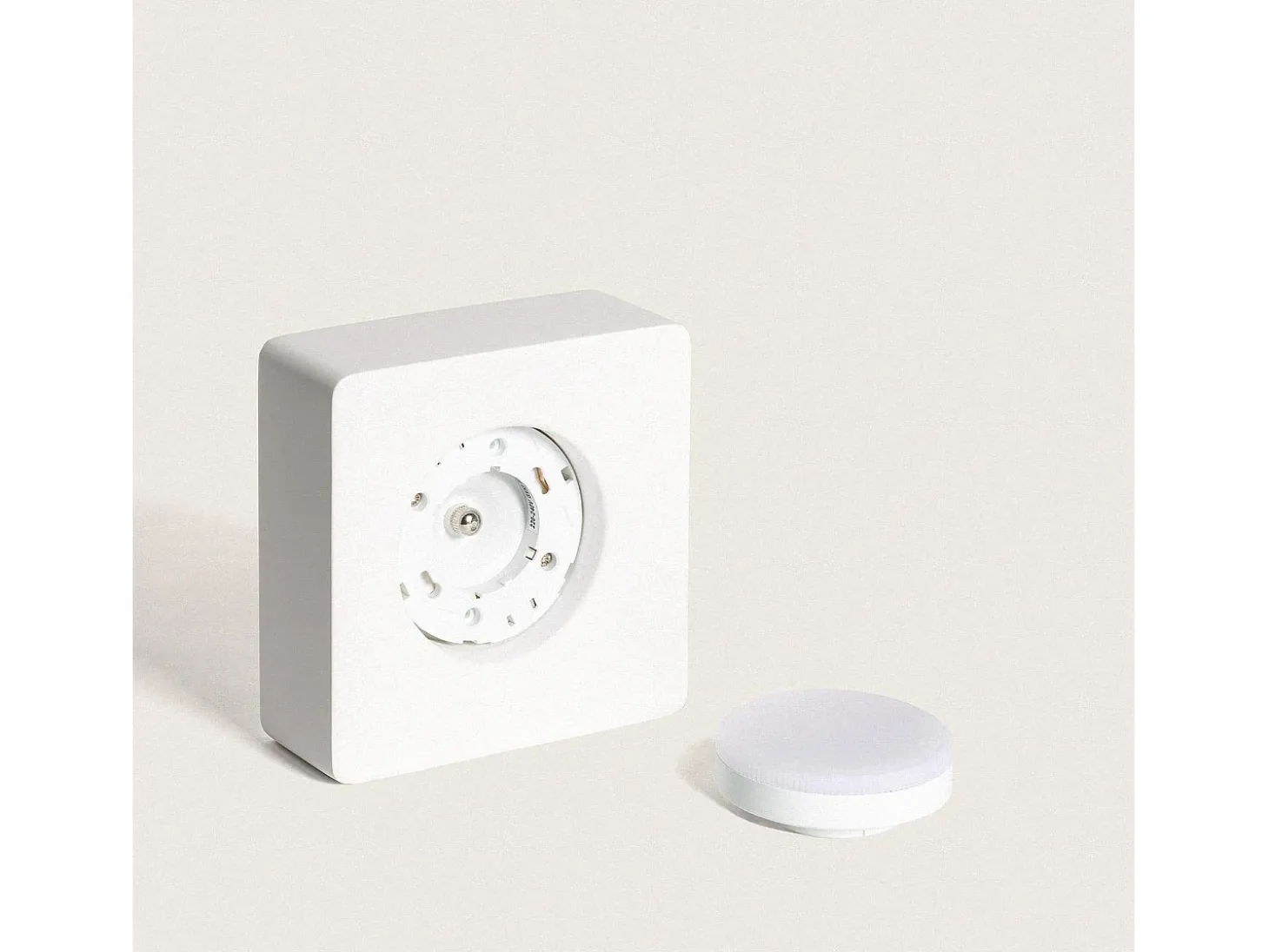 Aplique de Techo Yeso 1 Foco Quman Blanco