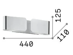 Ideal Lux Aplique Para Pared^Aplique decorativo de pared Corten, E27 Marru00f3n