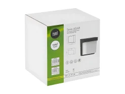 AKUNADECOR Iluminación Exterior^Aplique Exterior Modelo Agar Acabado Ip65 Negro