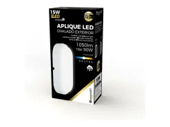 New 7H SEVENON Aplique LED de Exterior Ovalado 15W 1500lm 4000K 20000H 7hSevenOn Premium Blanco