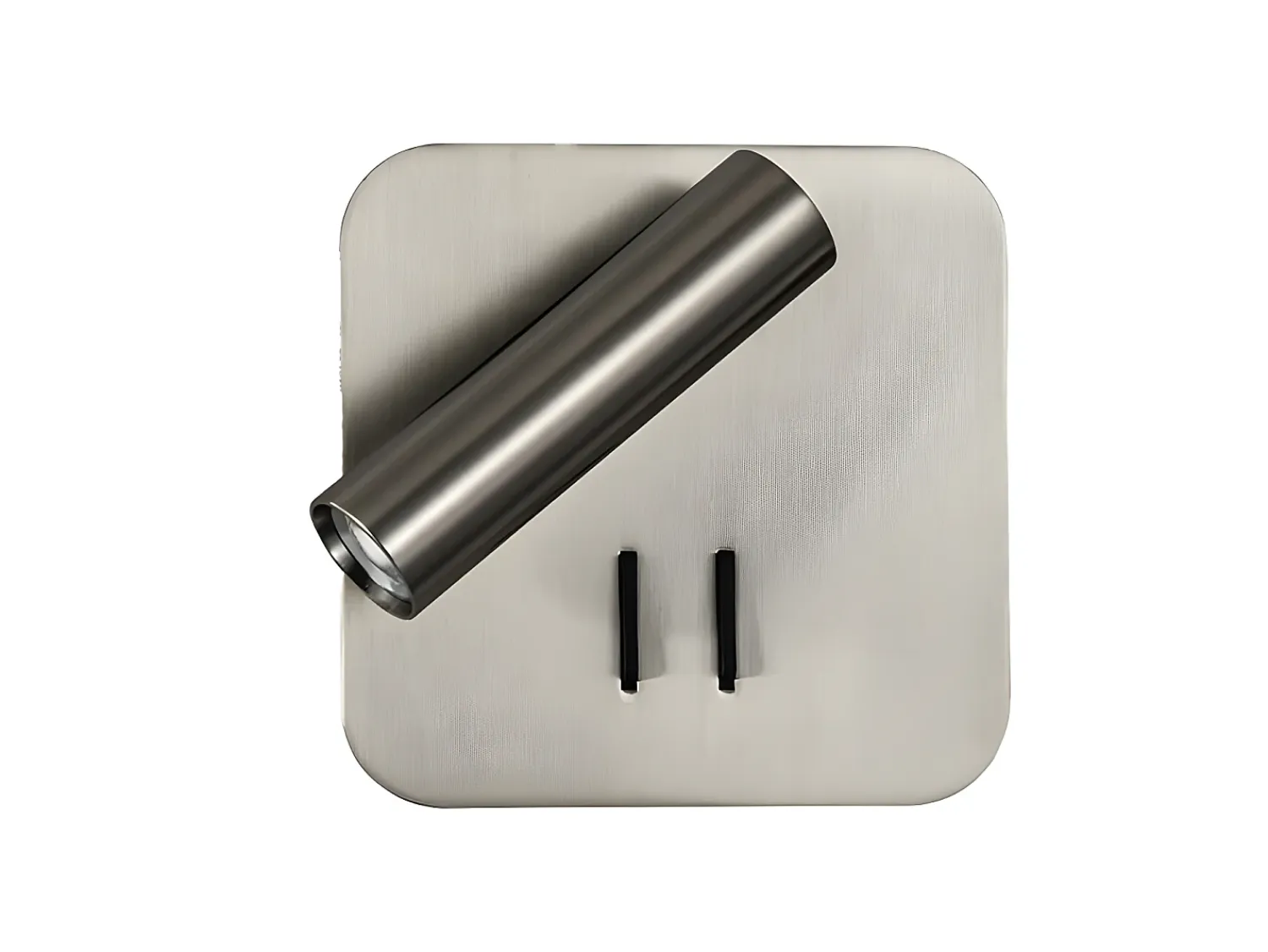 AKUNADECOR Aplique Para Pared^Aplique Led Modelo Manet Cuadrado Color Niquel Plateado