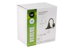 AKUNADECOR Iluminación Exterior^Aplique Para Terraza O Jardin Hinojo Ip44, Negro