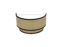 AKUNADECOR Aplique Para Pared^Aplique Realizada En Tela Natural Y Detalle Negro Roque Beige