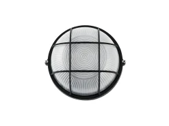 AKUNADECOR Iluminación Exterior^Aplique Redondo Pequeño Modelo Apus En Aluminio Acabado Negro