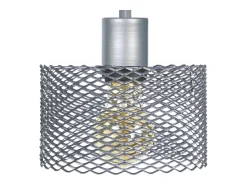 TOSEL Aplique , metal ,Aluminio , A22xD16xP 16cm Plateado