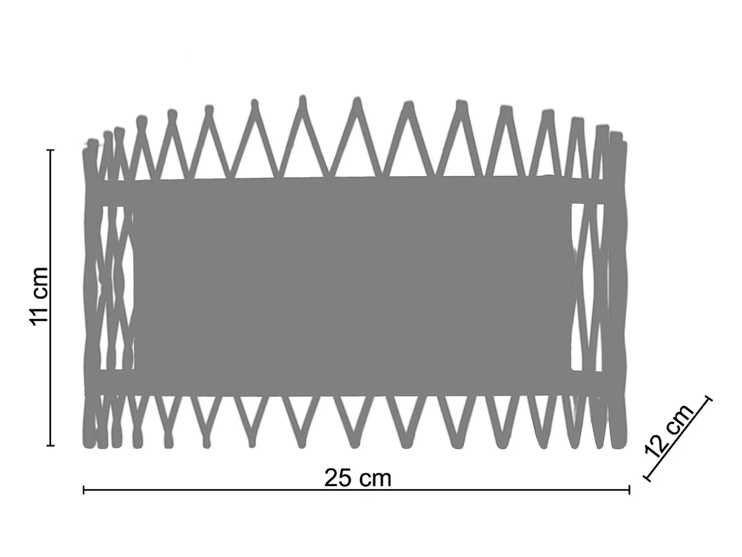 TOSEL Aplique Para Pared^Aplique , metal ,,A11xD12xP25cm Blanco