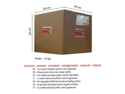 TOSEL Aplique Para Pared^Aplique ,madera, ,A30xD 30x P 30cm Blanco