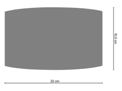 Aplique TOSEL ,metal ,Gris ,A10xD 16x P 25cm