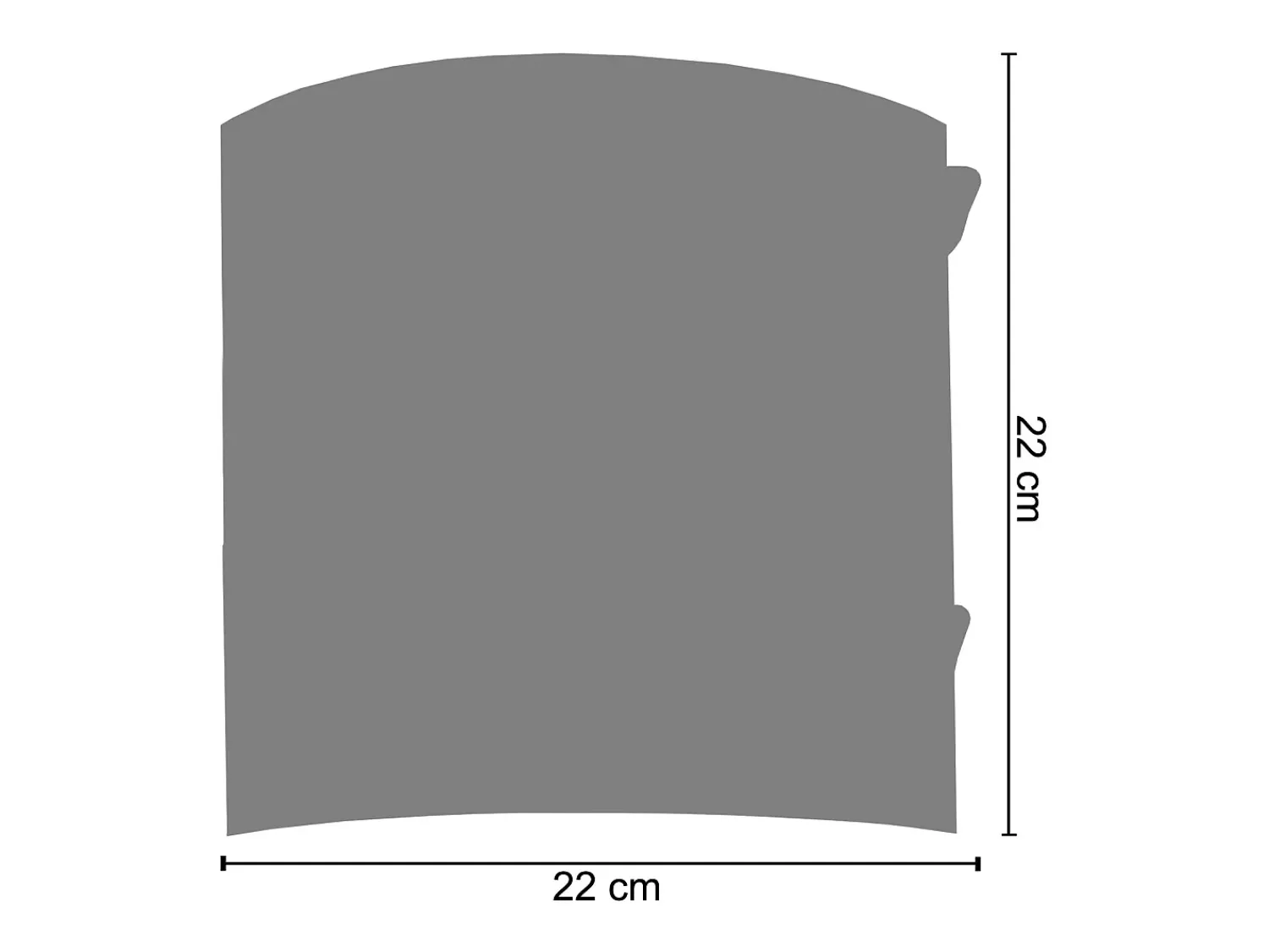 TOSEL Aplique Para Pared^Aplique ,metal, Marrón,A8xD22xP22cm Marru00f3n