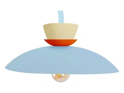 Aplique TOSEL ,metal,Azul ,A30xD24xP27,5cm