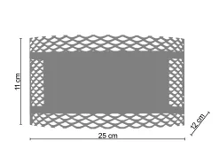 TOSEL Aplique Para Pared^Aplique ,metal,,A 11x D12xP25 cm Blanco