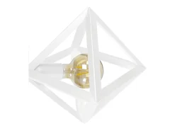 TOSEL Aplique Para Pared^Aplique ,metal,,A80xD24xP24cm Blanco