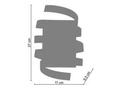 TOSEL Aplique Para Pared^Aplique ,metal,Bronce ,A12xD17xP26cm Cobrizo