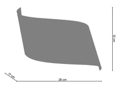 Aplique TOSEL ,metal,Dorado ,A12xD17xP26cm