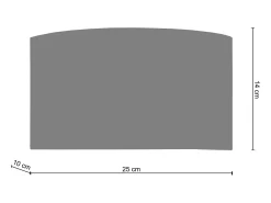 TOSEL Aplique Para Pared^Aplique ,metal, ,A10xD14xP25cm Dorado