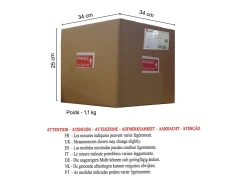 TOSEL Aplique Para Pared^Aplique ,metal,Marrón,A35xD20xP20cm Marru00f3n