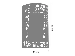 Sale TOSEL Aplique ,metal, ,A12xD11xP30cm Negro