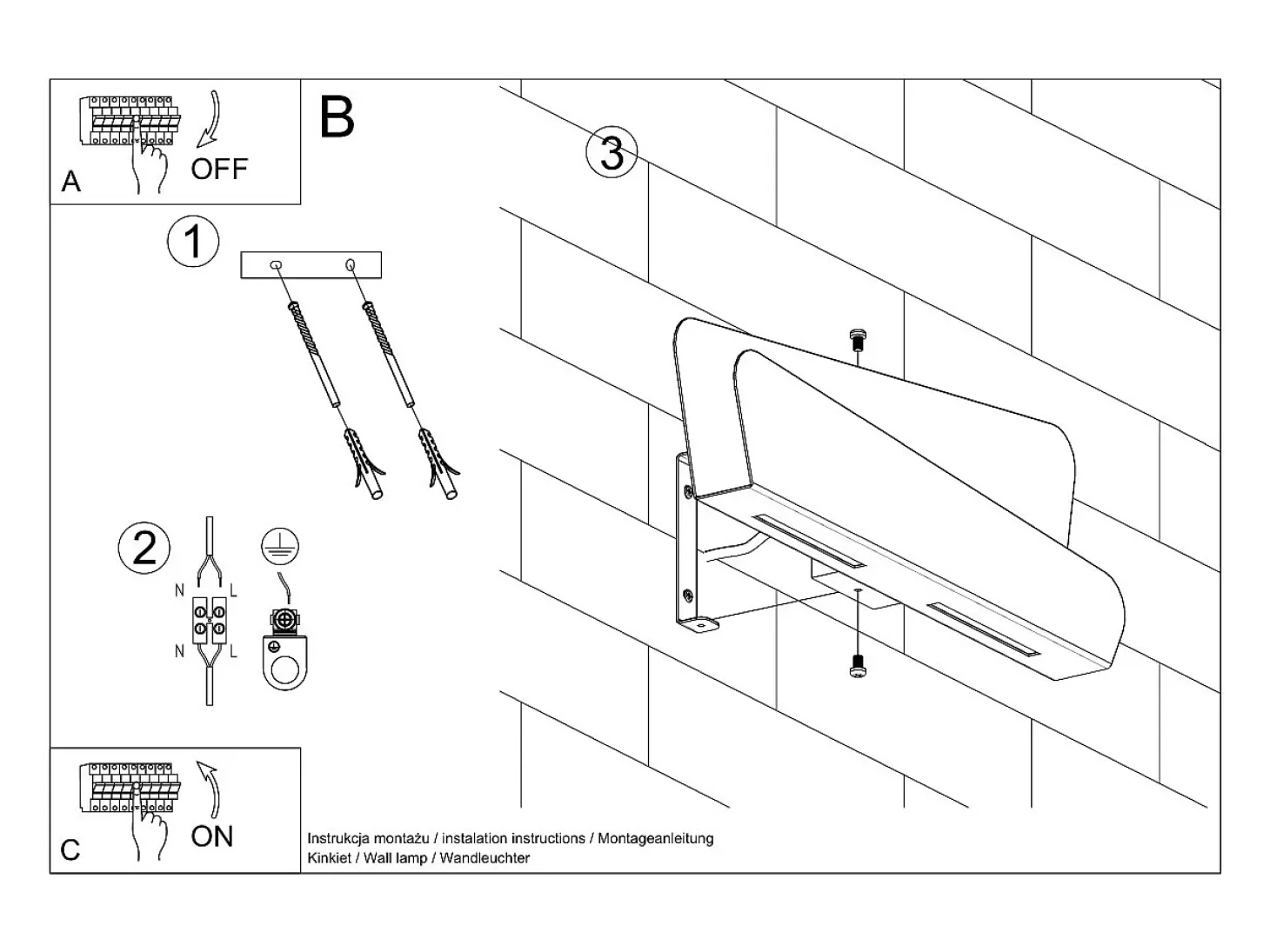 Applique Moderna Incasso Bianco G9 Lámpara de pared Flush Modern Blanco G9