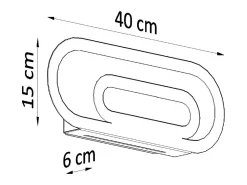 Sollux Lighting Aplique Para Pared^Applique Moderna Incasso Bianco G9 Lámpara de pared Flush Modern G9 Blanco