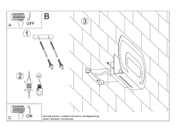 Sollux Lighting Aplique Para Pared^Applique Moderna Incasso Bianco G9 Lámpara de pared Flush Modern G9 Blanco