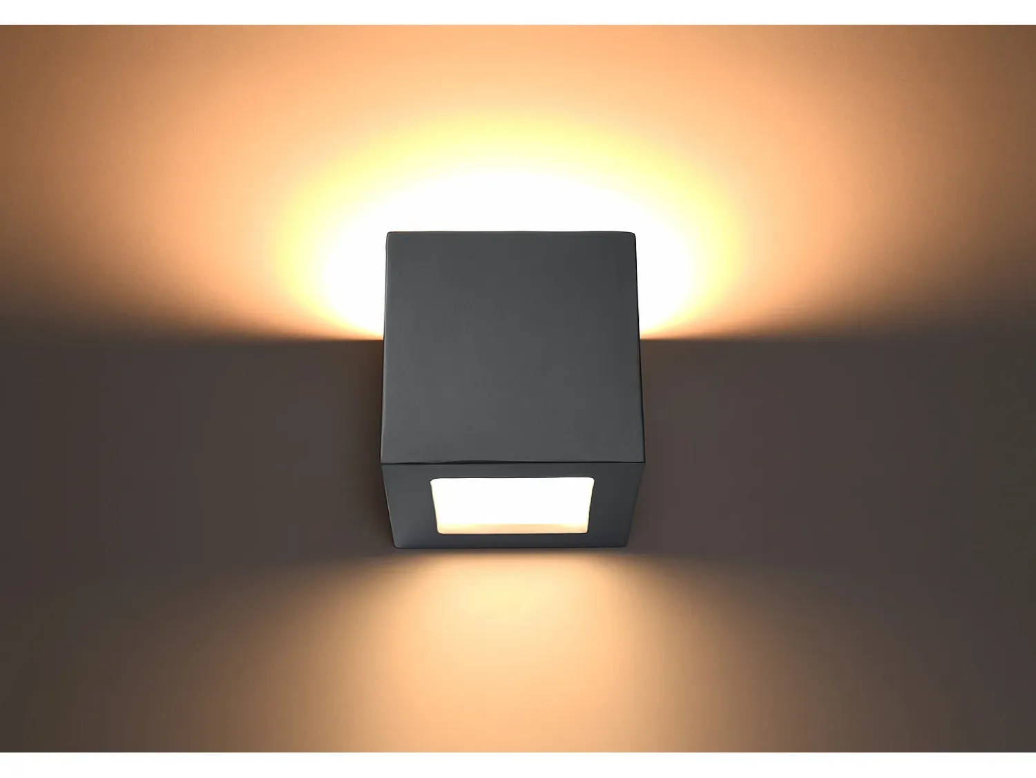 Sollux Lighting Aplique Para Pared^Applique Up & Down Grigio E27 Apliques Up & Down E27 Gris