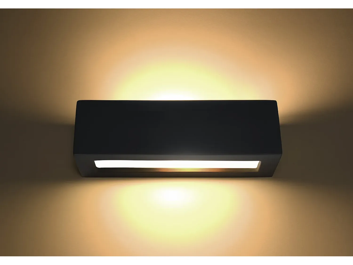 Outlet Sollux Lighting Applique Up & Down Nero E27 Apliques Up & Down E27 Negro