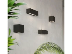 Outlet Sollux Lighting Applique Up & Down Nero E27 Apliques Up & Down E27 Negro