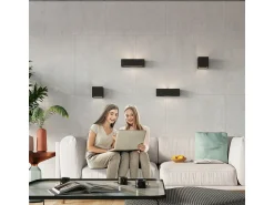 Outlet Sollux Lighting Applique Up & Down Nero E27 Apliques Up & Down E27 Negro
