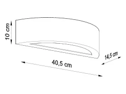 Sollux Lighting Aplique Para Pared^Applique Up & Down Nero E27 Apliques Up & Down E27 Negro