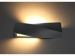 Sollux Lighting Aplique Para Pared^Applique Up & Down Twist Grigio E27 Apliques Up & Down Twist E27 Gris