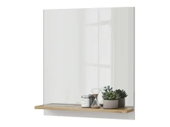 Armario con espejo para baño blanco/artesano 60x14x67 marelle