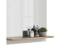 Armario con espejo para baño blanco/artesano 60x14x67 marelle