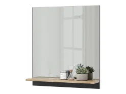 Outlet Vicco Armario con espejo para baño antracita/artisan 60x14x67 marelle Negro