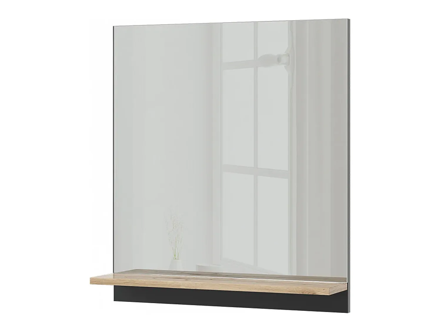 Outlet Vicco Armario con espejo para baño antracita/artisan 60x14x67 marelle Negro