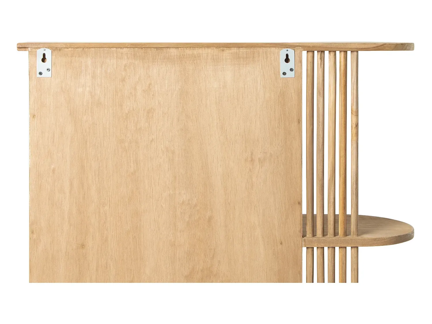 OZAIA Espejo De Pared|Espejo^Armario de baño de pared de teca con espejo - Ancho 65 x Prof. 20 x Alt. 65 cm - CIMAHI Color natural claro