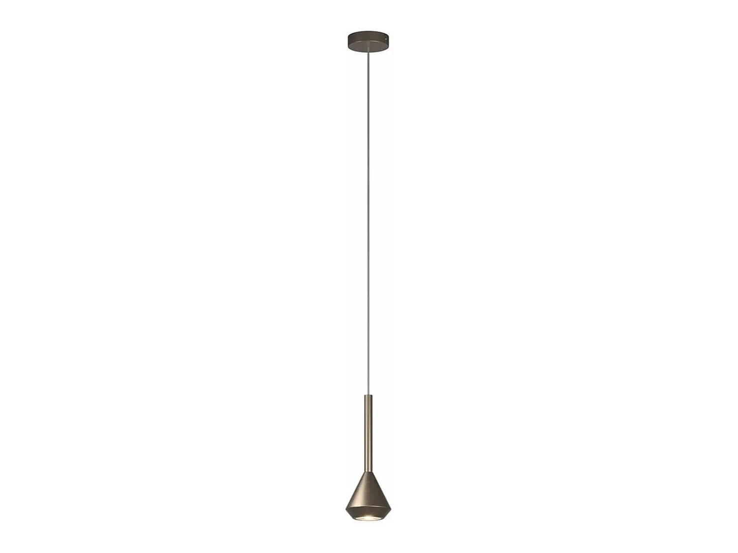 Aygo Sospensione 1 Luce Bronzo Con Cavo Cm.250 E Rosone Bronzo Bronce