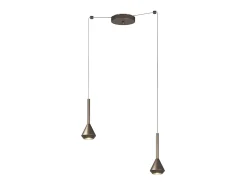 Sale Aygo Sospensione 2 Luci Spostabile Bronzo Con Cavo Cm.250 Bronce