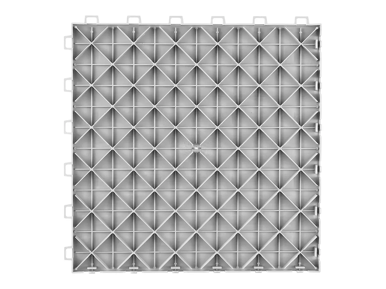 Alfombra De Exterior^Azulejos Entrelazados para Garaje, SucceBuy Azulejos Entrelazados para Garaje Paquete de 25, 30.5 x 30.5 cm, s Plateado