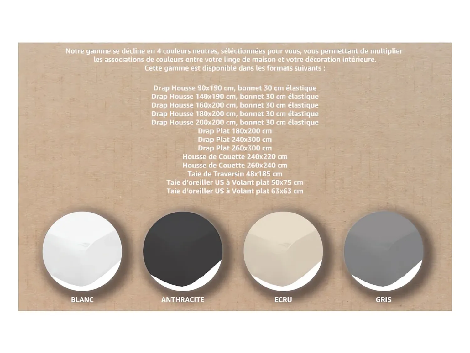Best Soleil d'ocre Bajera ajustable de algodón 160x200 cm PERCALE Gris